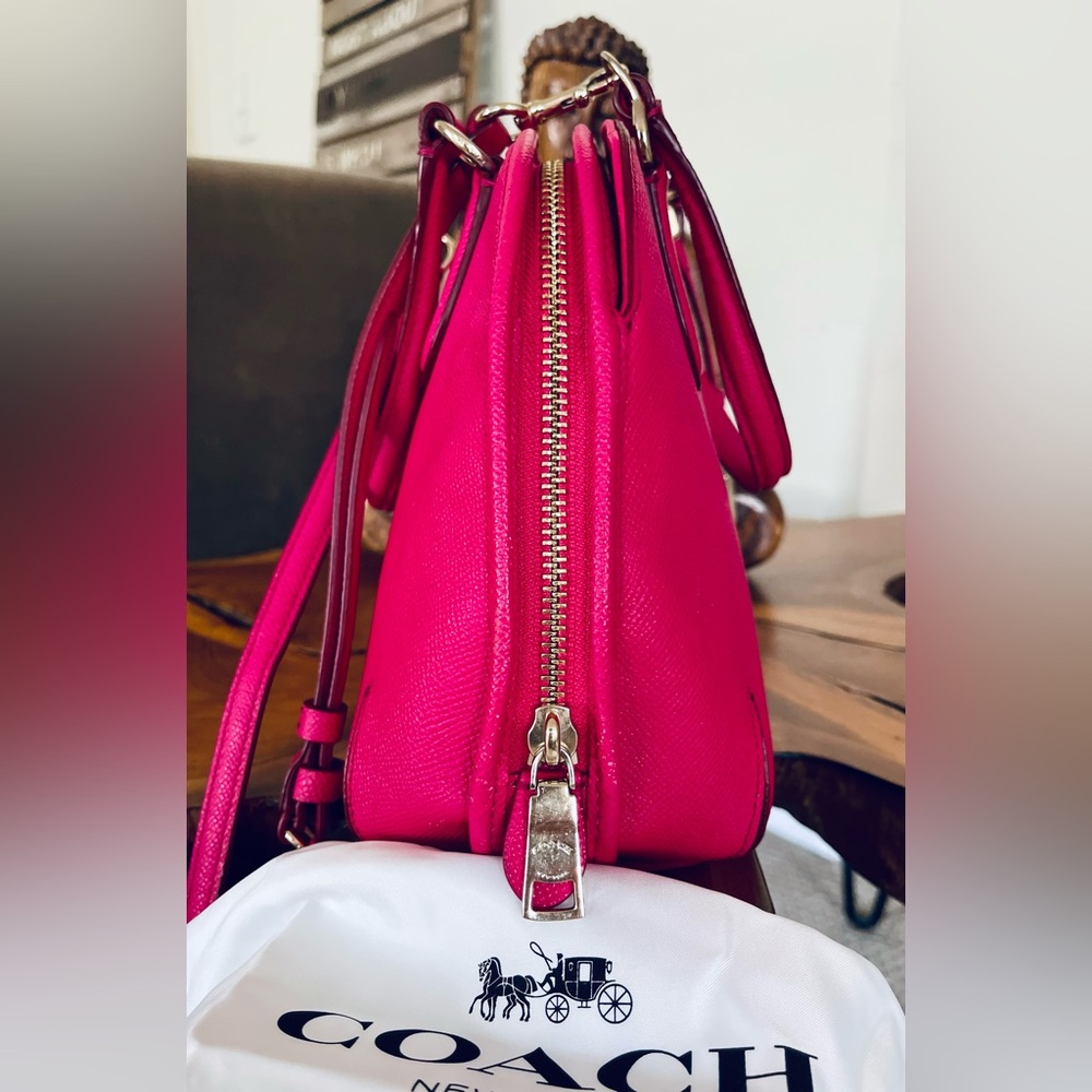 Coach Prince Street Mini Dome Satchel -Fuchsia- 34940 - Picture 5 of 17